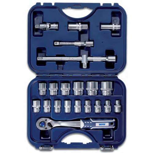 Juego de Bocallaves con Accesorios [1/2"] ( 22Pzs)